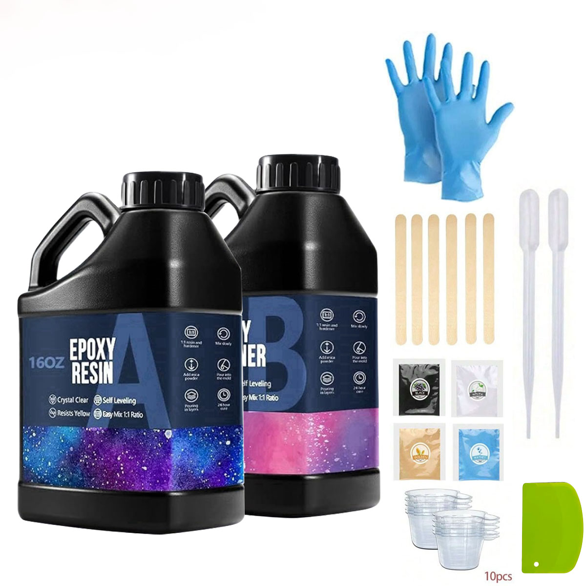 Woodworking Resin - Kit in resina epossidica cristallina da